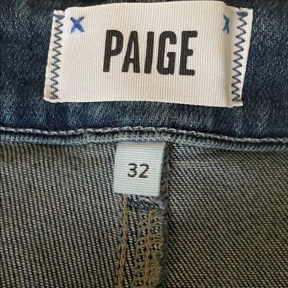 PAIGE Dark Indigo Wide-Leg Jeans - Picture 4 of 5